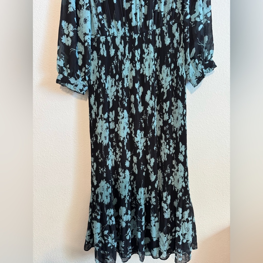 ZARA black and blue  print maxi dress. Small - Picture 9 of 11
